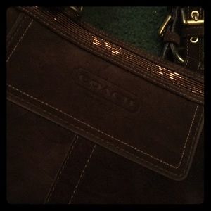 New suede Coach purse